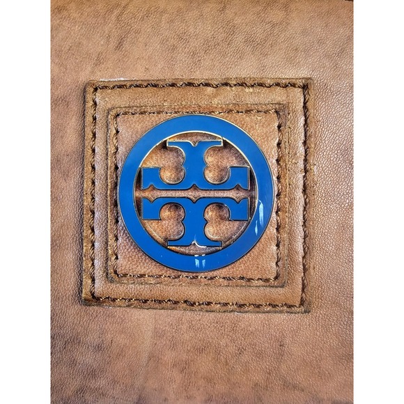 Tory Burch Royal Blue Bobby‎ Quilted Nylon Leather Tote Shoulder Bag SEE PICS - Picture 6 of 15